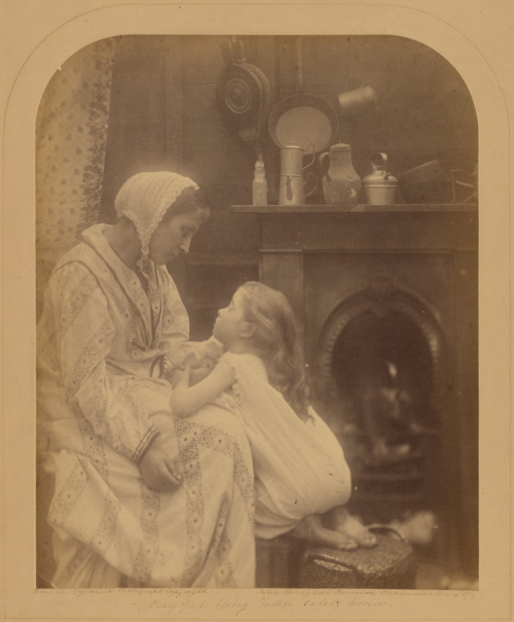 Bid dat God vader veilig thuisbrengt door Julia Margaret Cameron