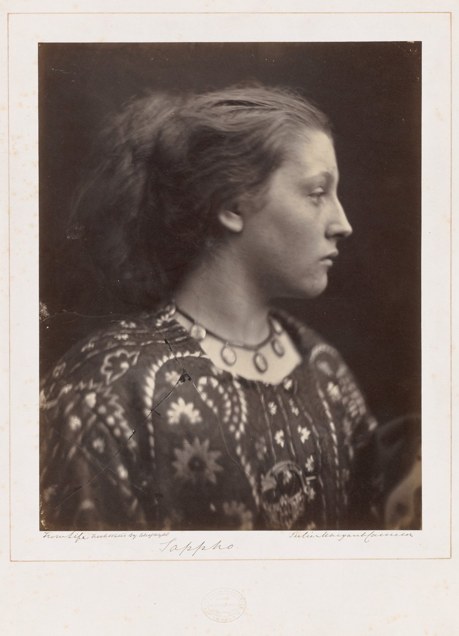 Sappho door Julia Margaret Cameron