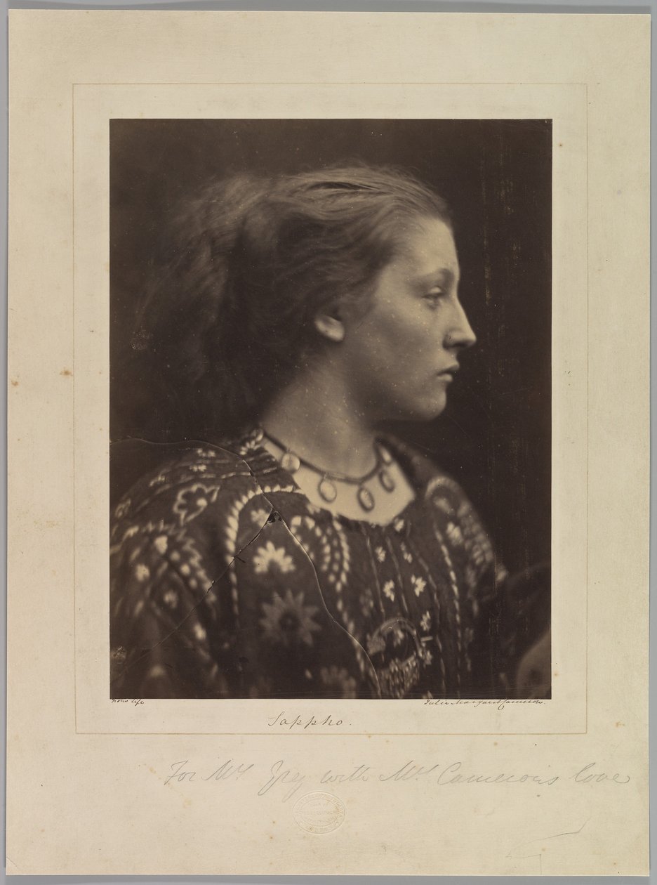 Sappho door Julia Margaret Cameron