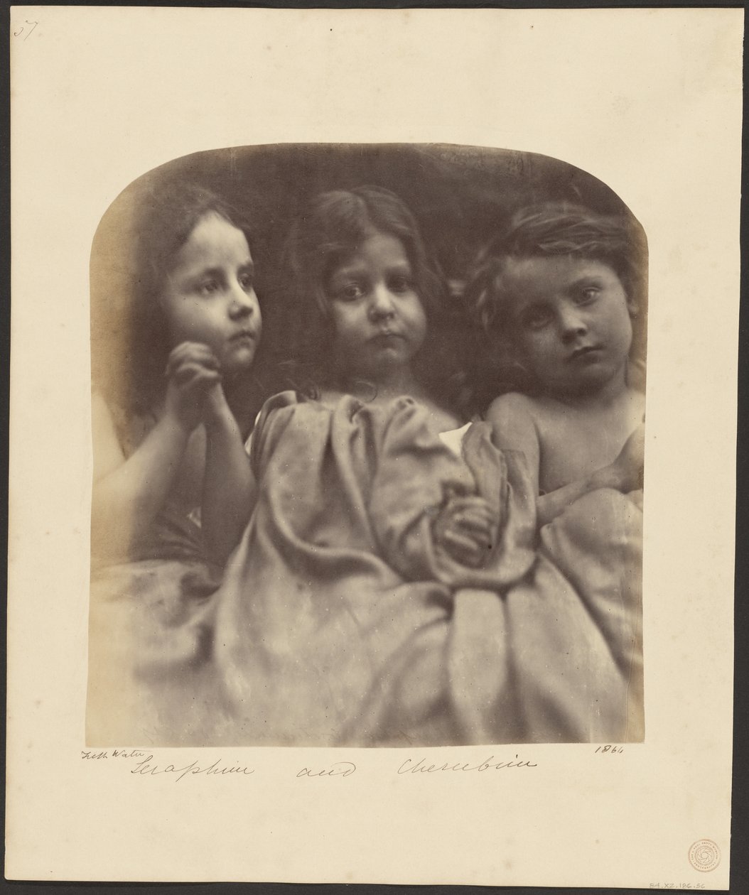Serafijnen en cherubijnen door Julia Margaret Cameron