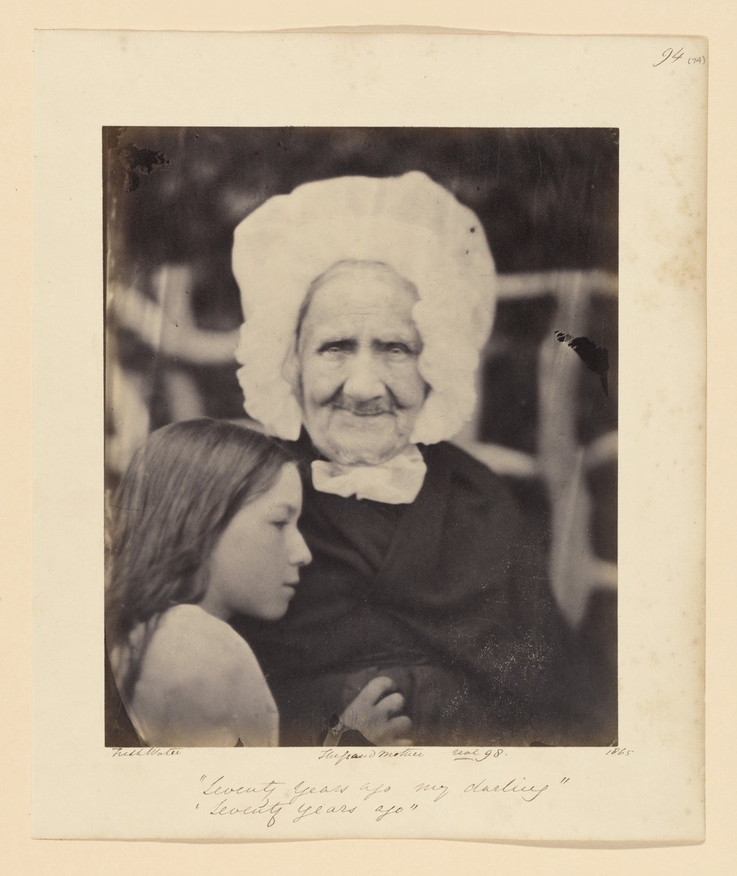 Zeventig jaar geleden, mijn liefste, zeventig jaar geleden door Julia Margaret Cameron