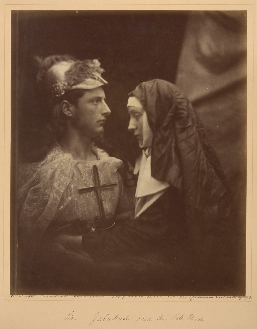 Sir Galahad en de bleke non door Julia Margaret Cameron