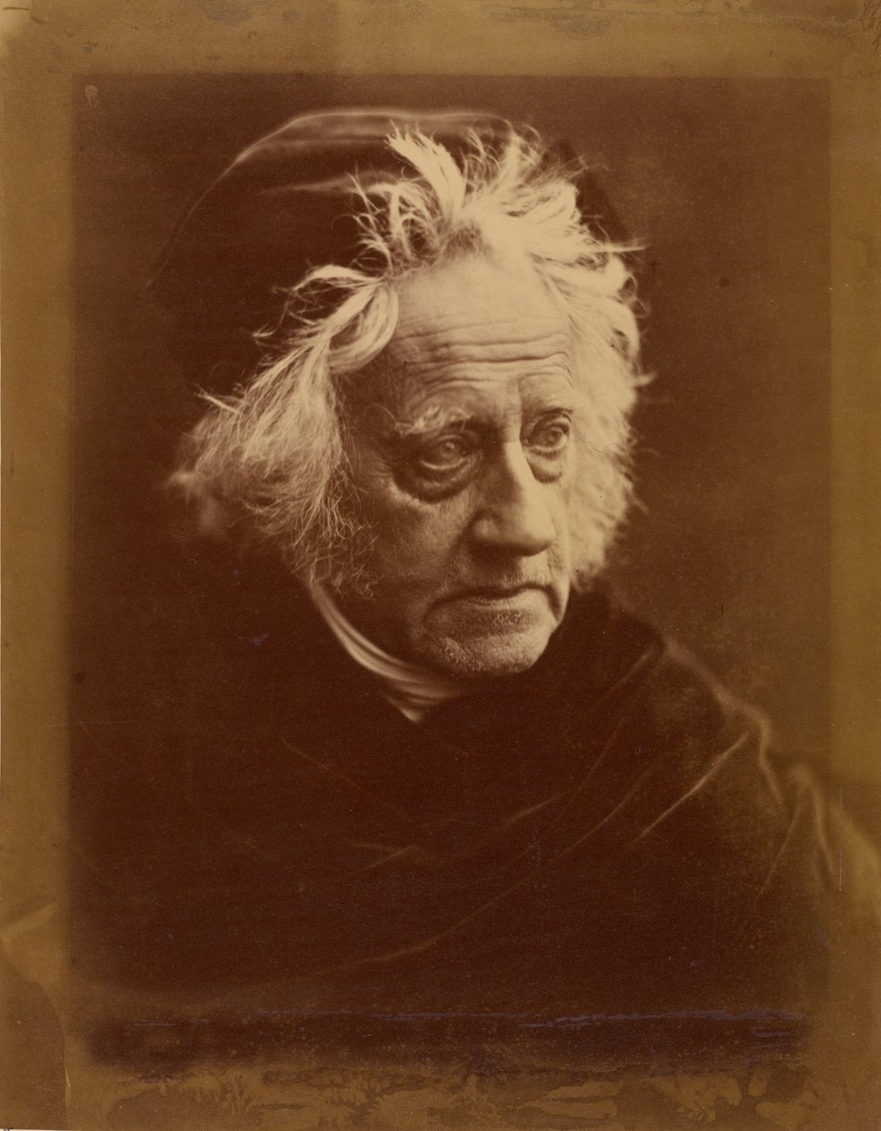 Sir J.F.W. Herschel door Julia Margaret Cameron