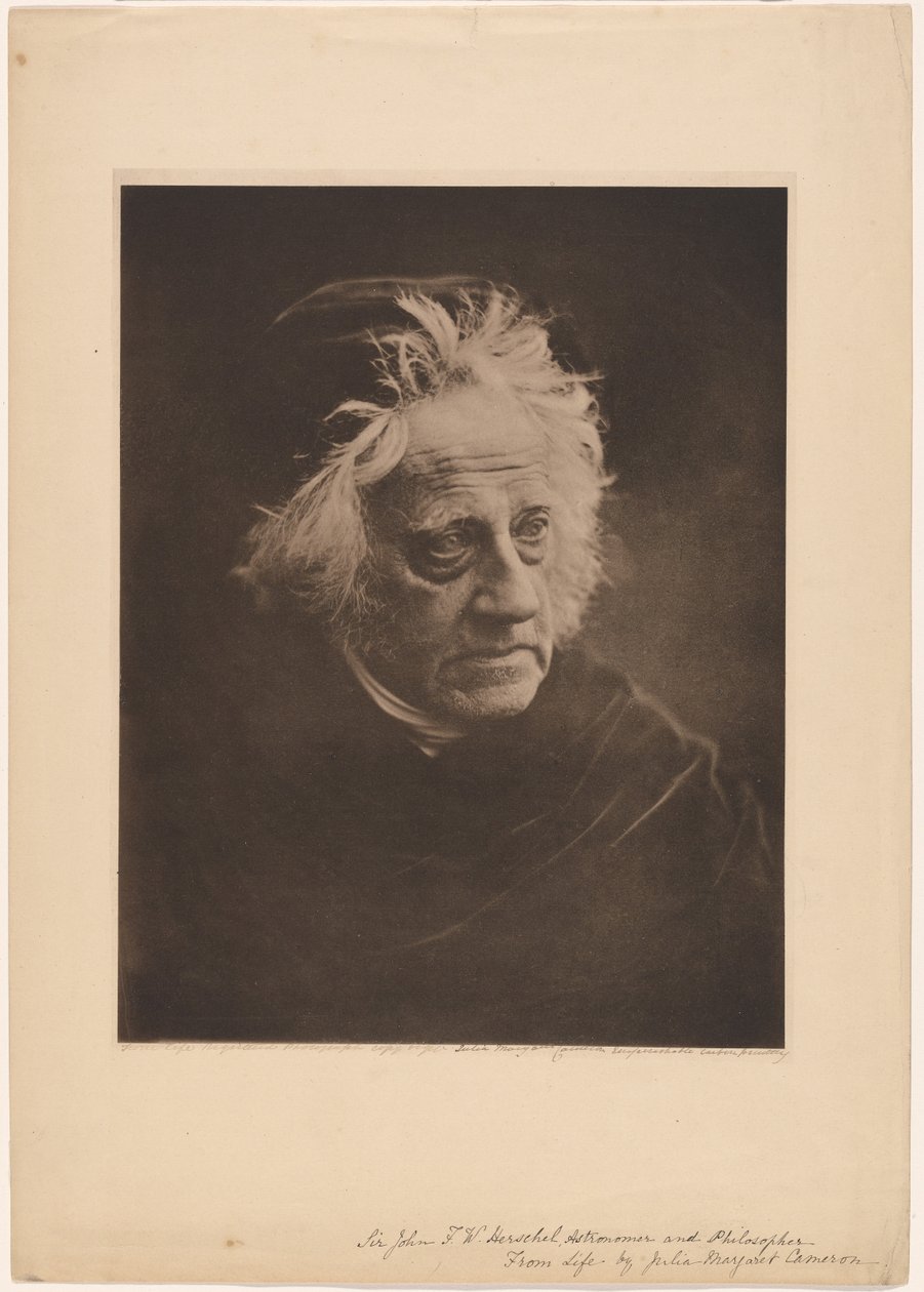 Sir John F.W. Herschel door Julia Margaret Cameron