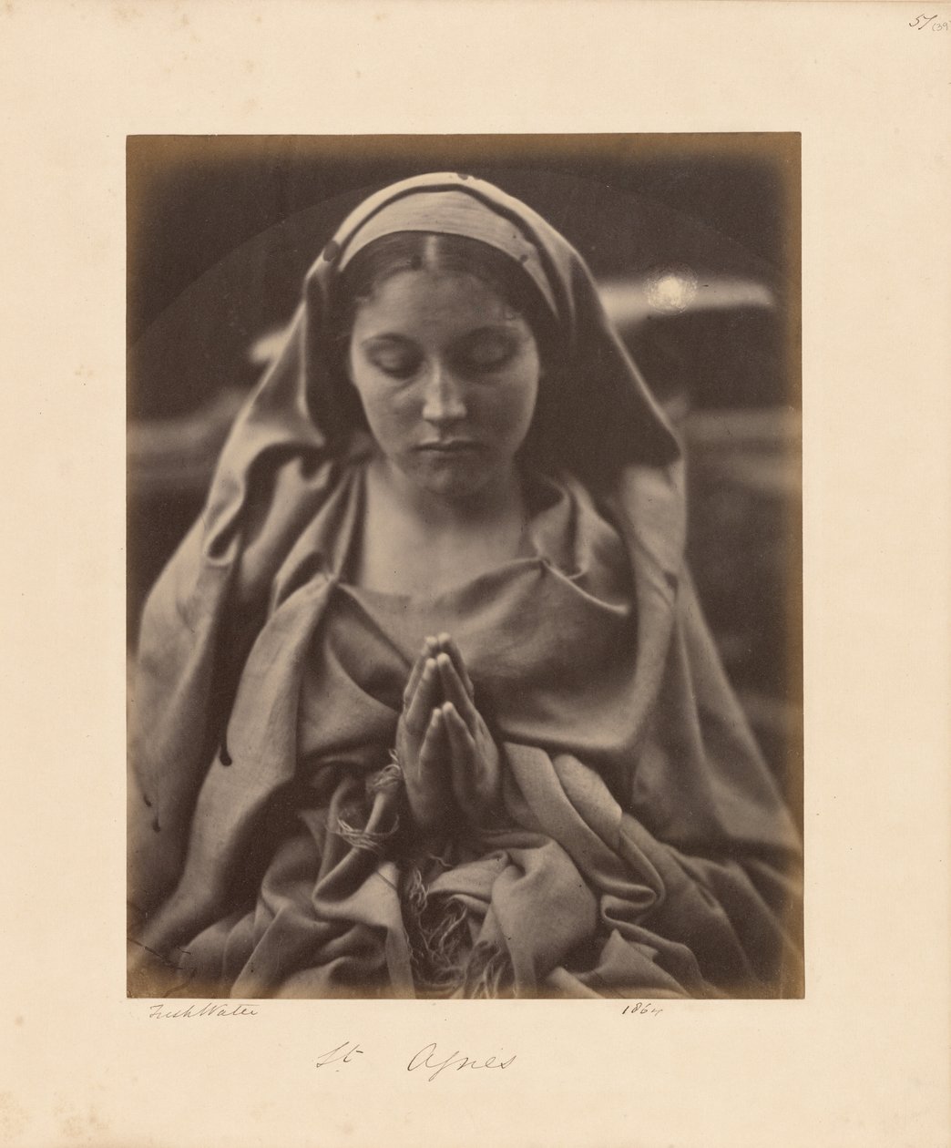 Sint-Agnes door Julia Margaret Cameron