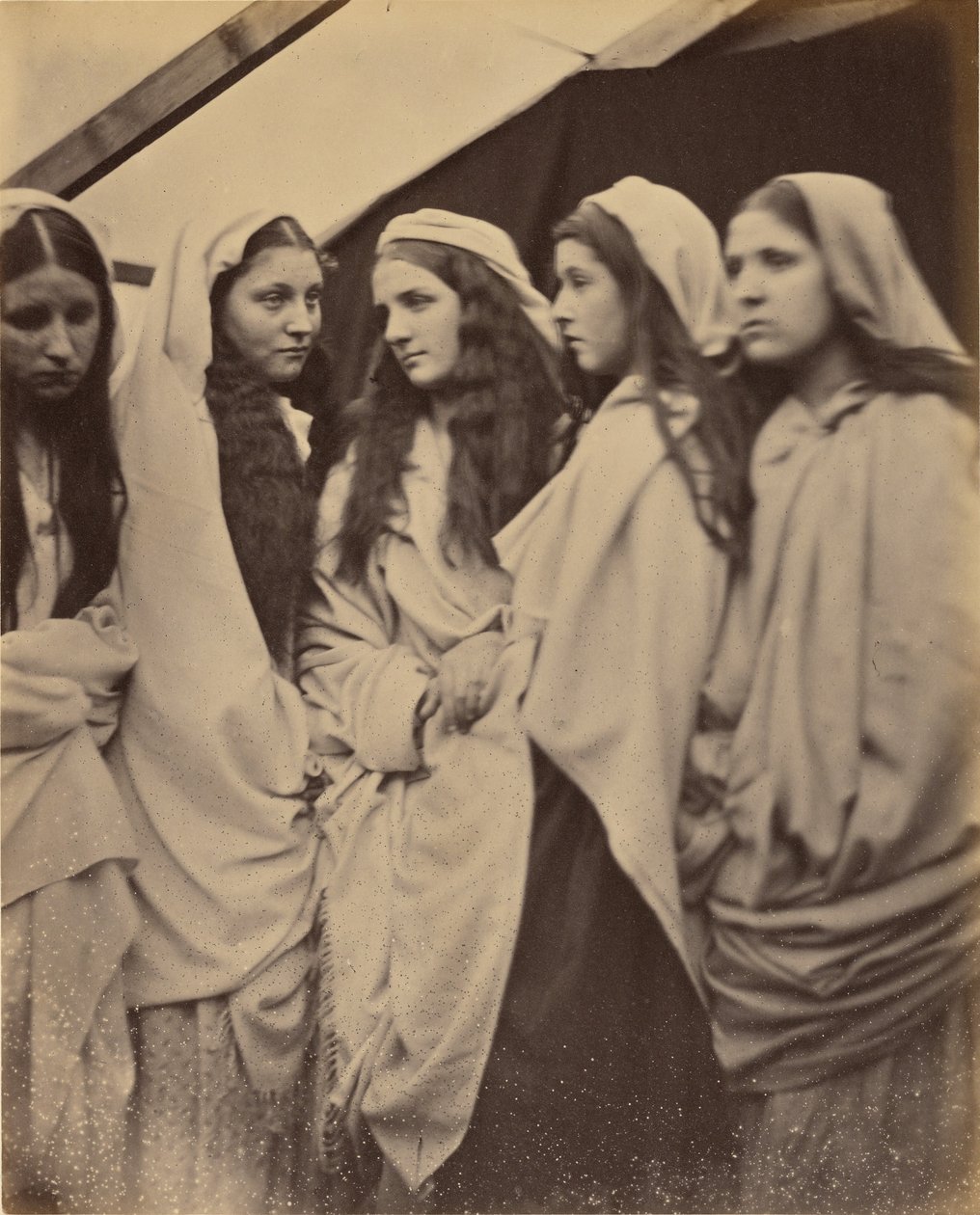 De vijf dwaze maagden door Julia Margaret Cameron
