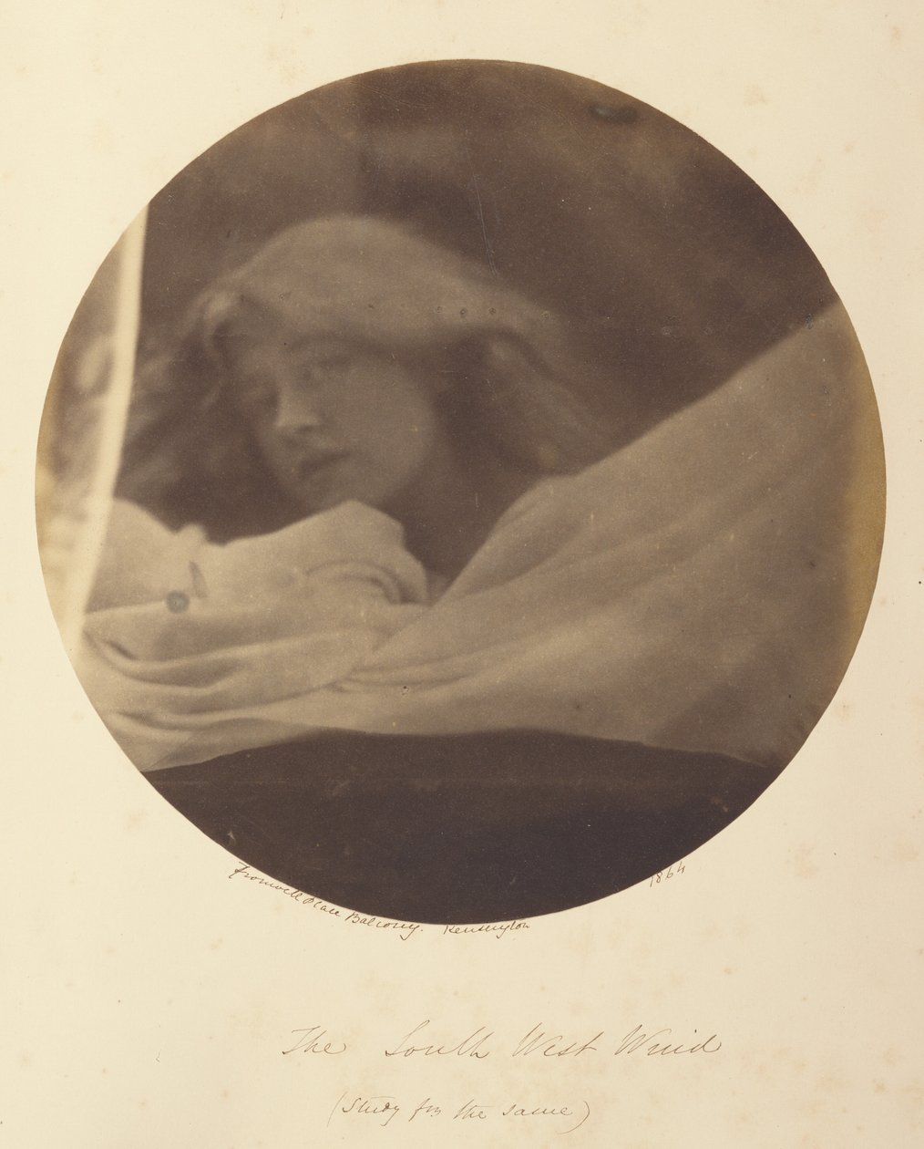 De Zuidwestenwind door Julia Margaret Cameron