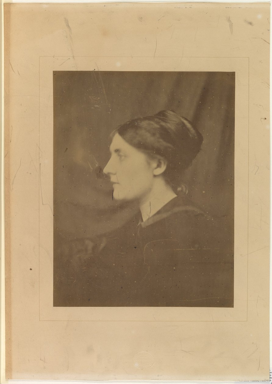 [Onbekende vrouw in profiel] door Julia Margaret Cameron