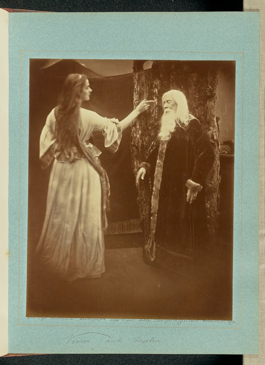 Vivien en Merlijn door Julia Margaret Cameron