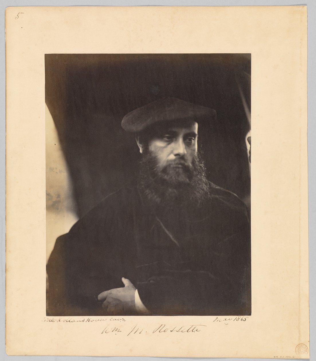 William M. Rossetti door Julia Margaret Cameron