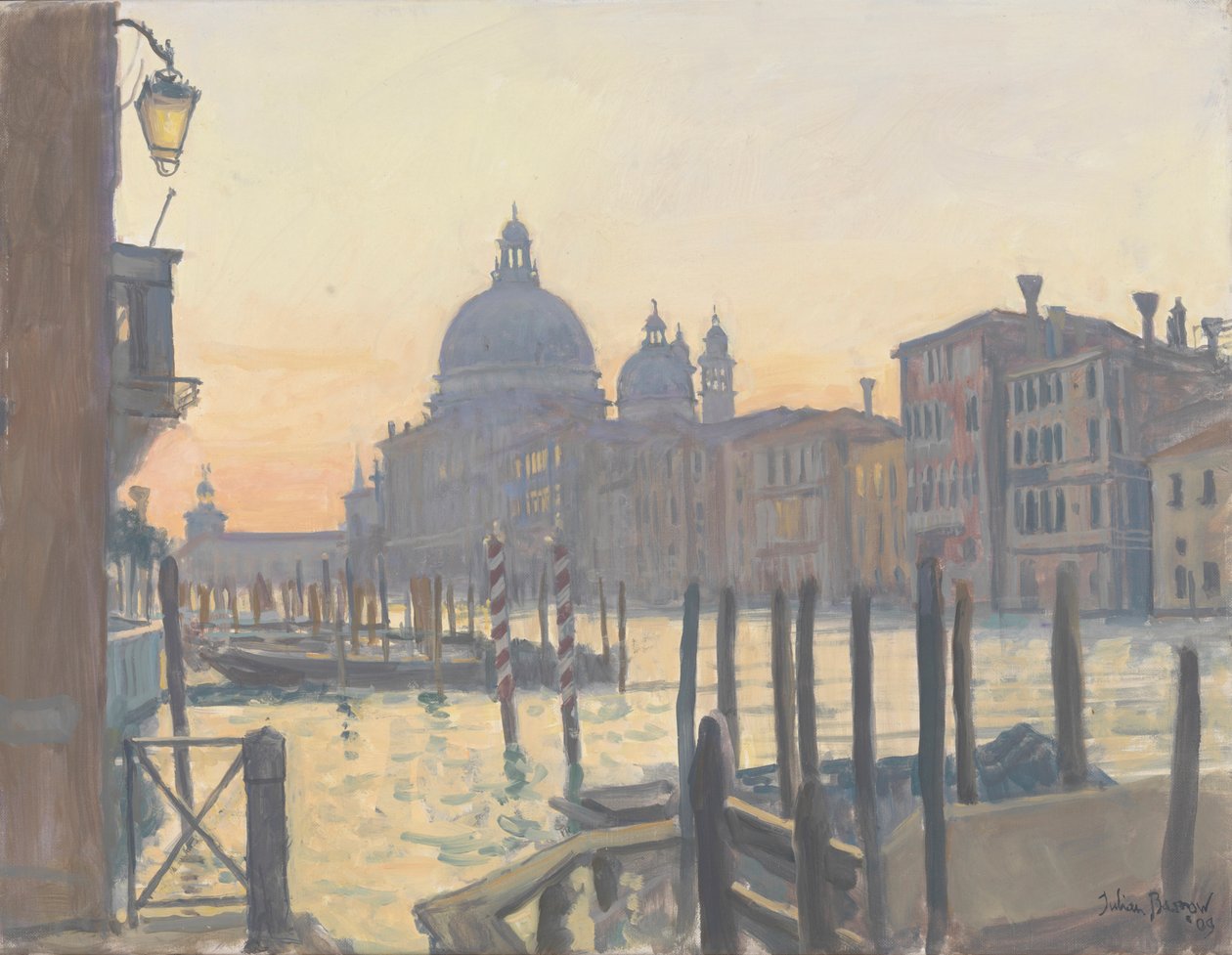 Zonsopgang Grand Canal, 2009 door Julian Barrow