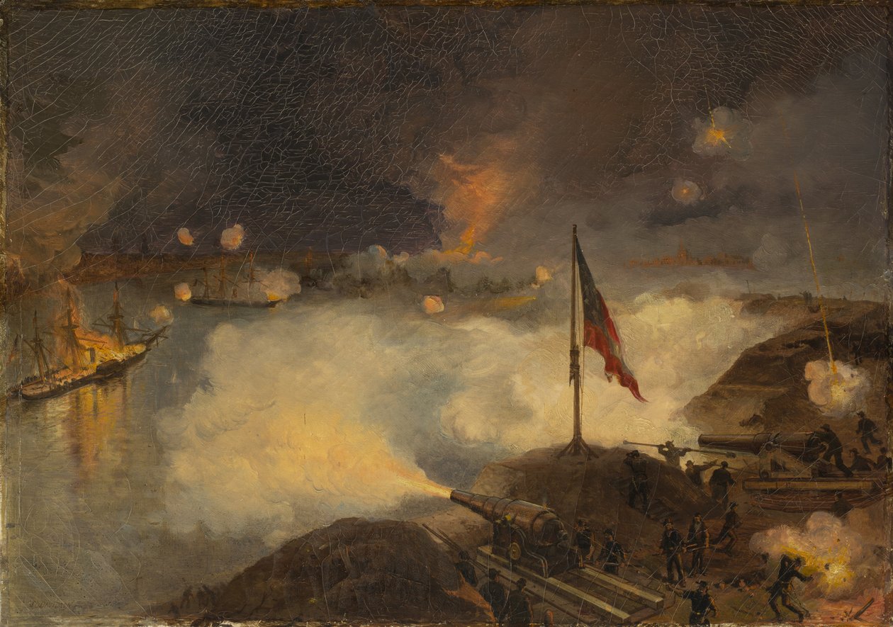 Slag bij Port Hudson, La., 1863, 1886 door Julian Oliver Davidson