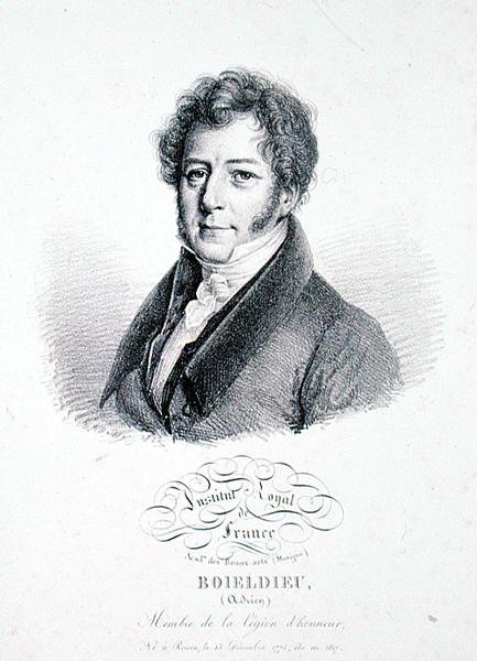 Francois Adrien Boieldieu (1775-1834) 1828 door Julien Leopold (after) Boilly
