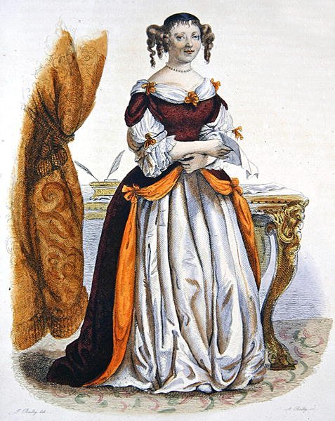 Portret van Madame de Sevigne door Julien Leopold (after) Boilly