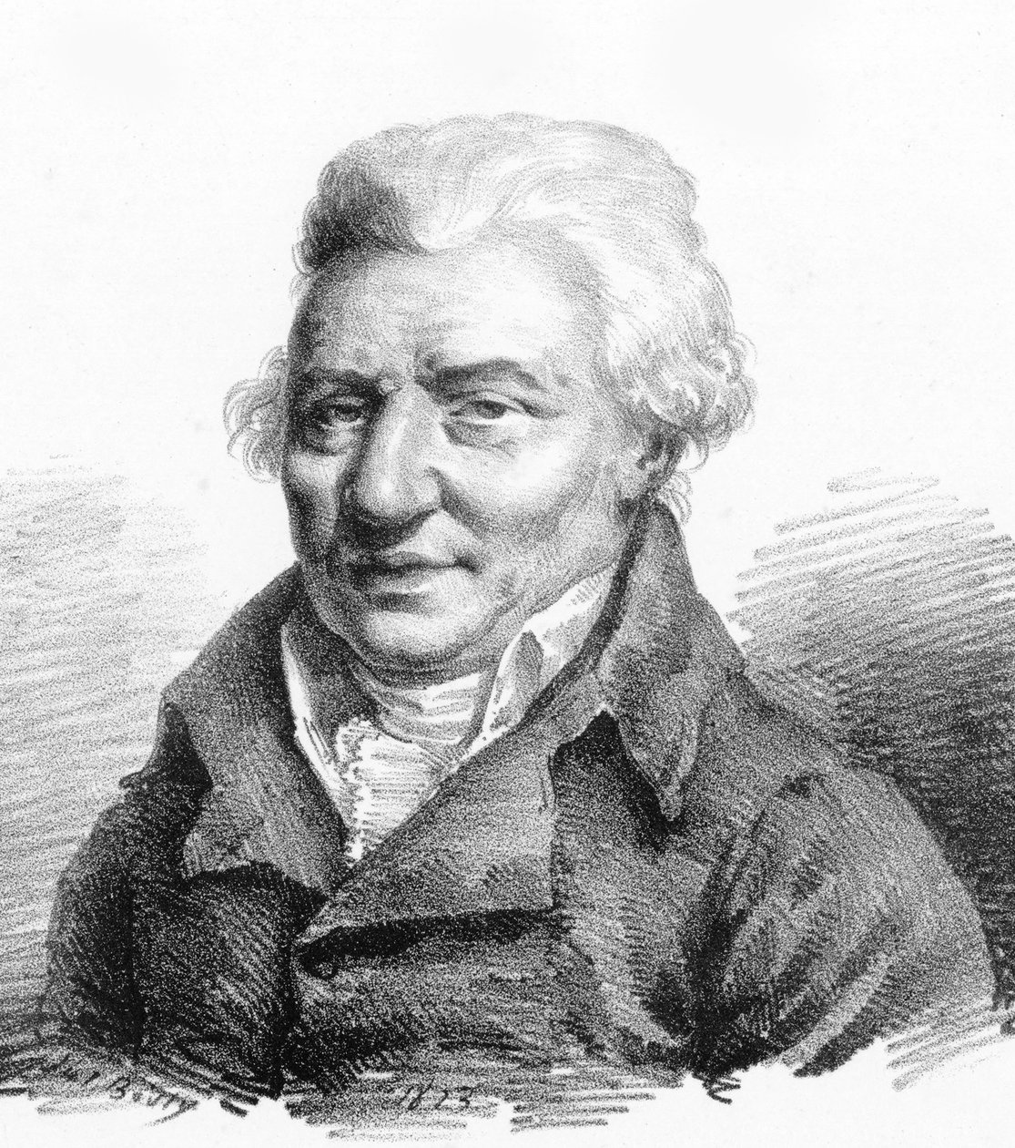 Portret van de componist Pierre-Alexandre Monsigny, 1823 door Julien Leopold Boilly