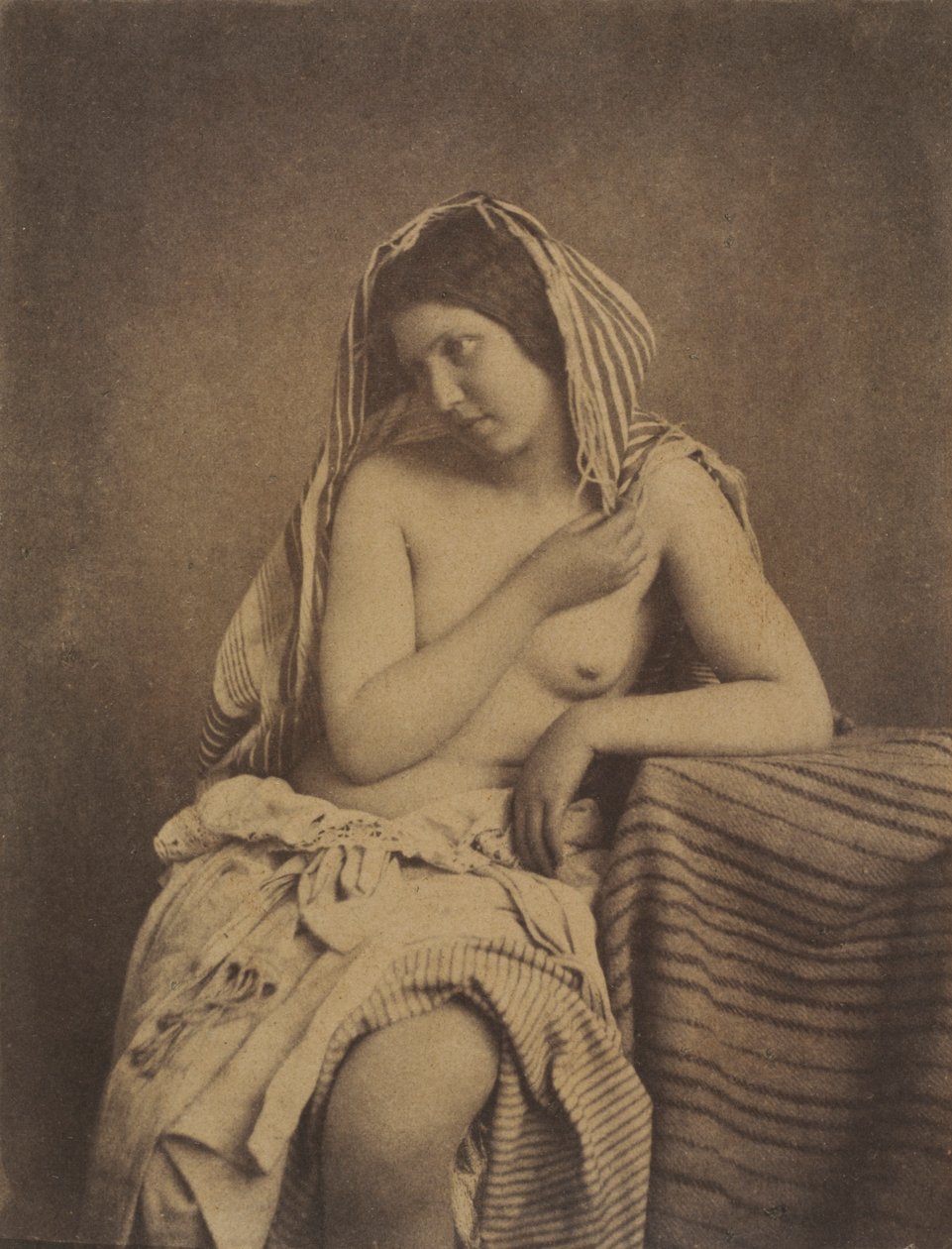 Studie naar de natuur, ca. 1853-1855 door Julien Vallou de Villeneuve