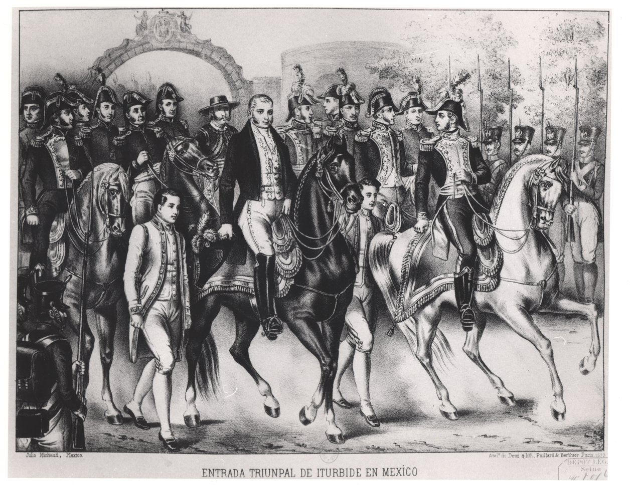 Triomfantelijke Intocht van Augustin de Iturbide door Julio Michaud