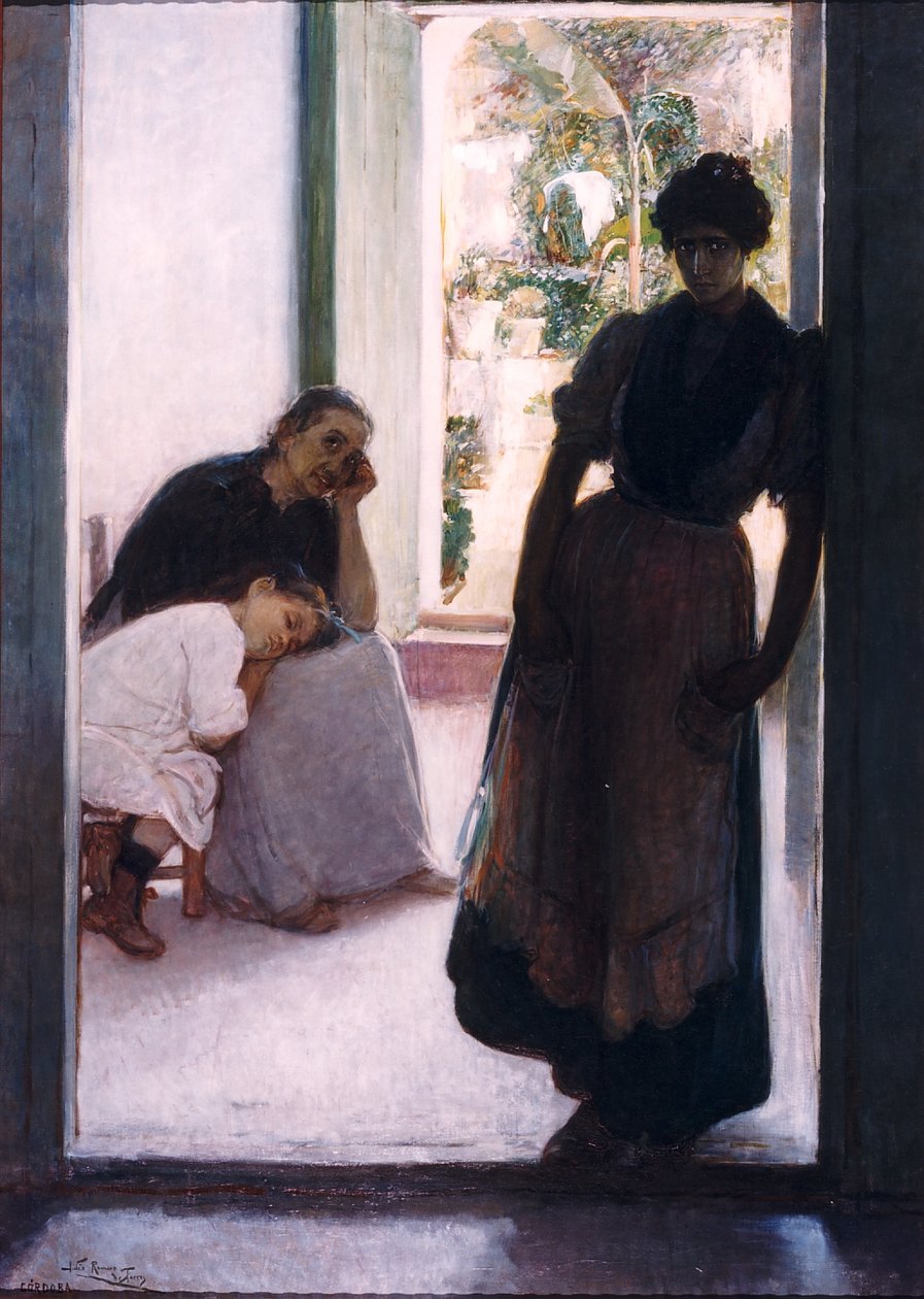 Liefdesverdriet door Julio Romero de Torres