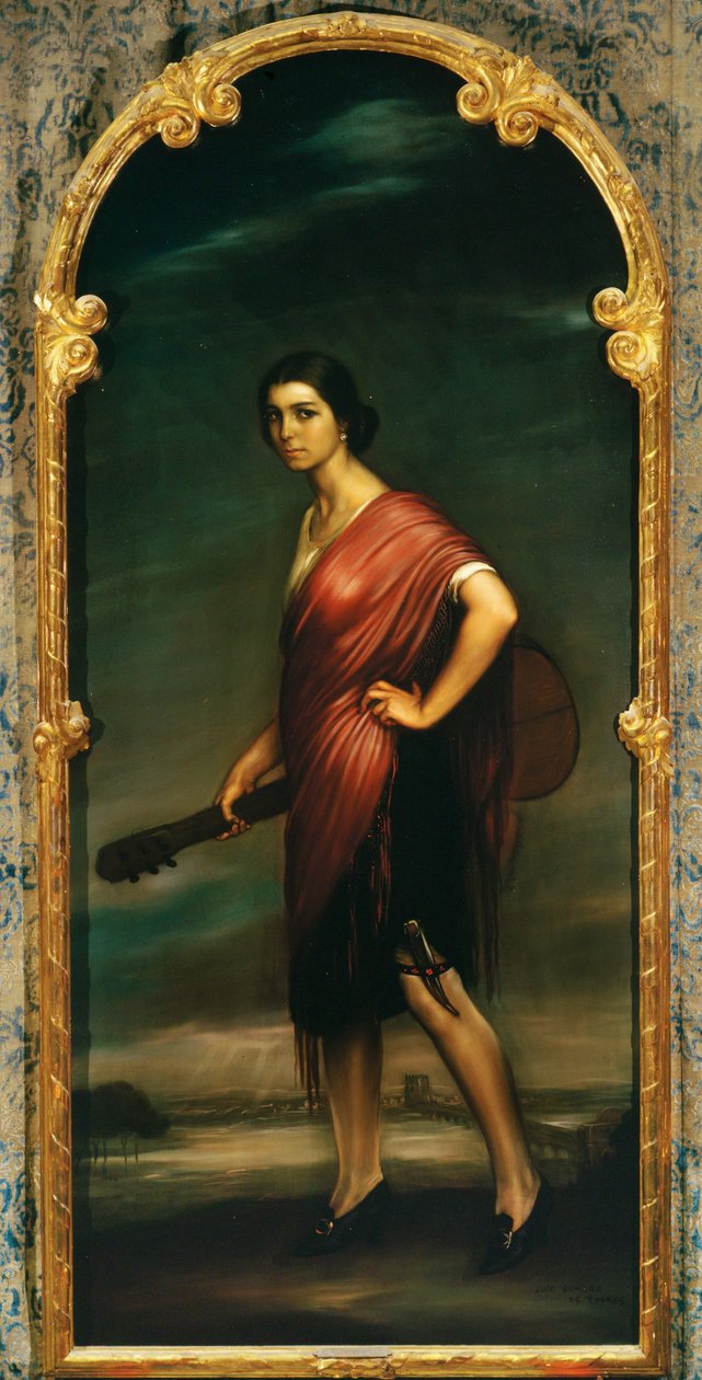 La copla (schilderij) door Julio Romero de Torres