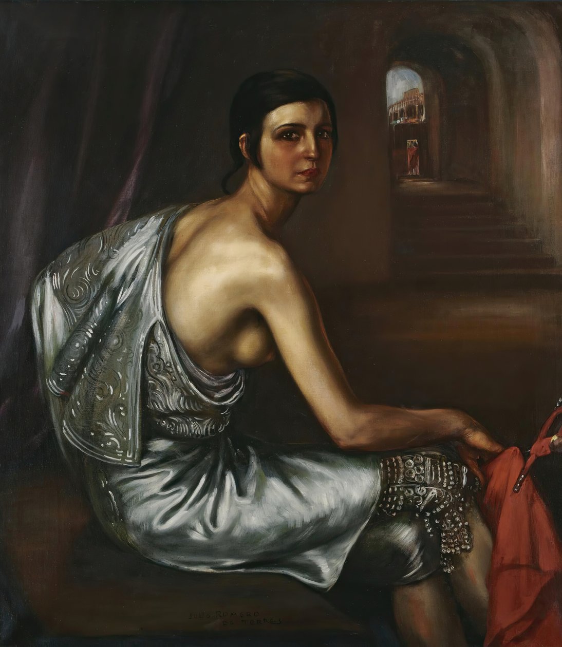 La niña torera, 1928-1929 door Julio Romero de Torres