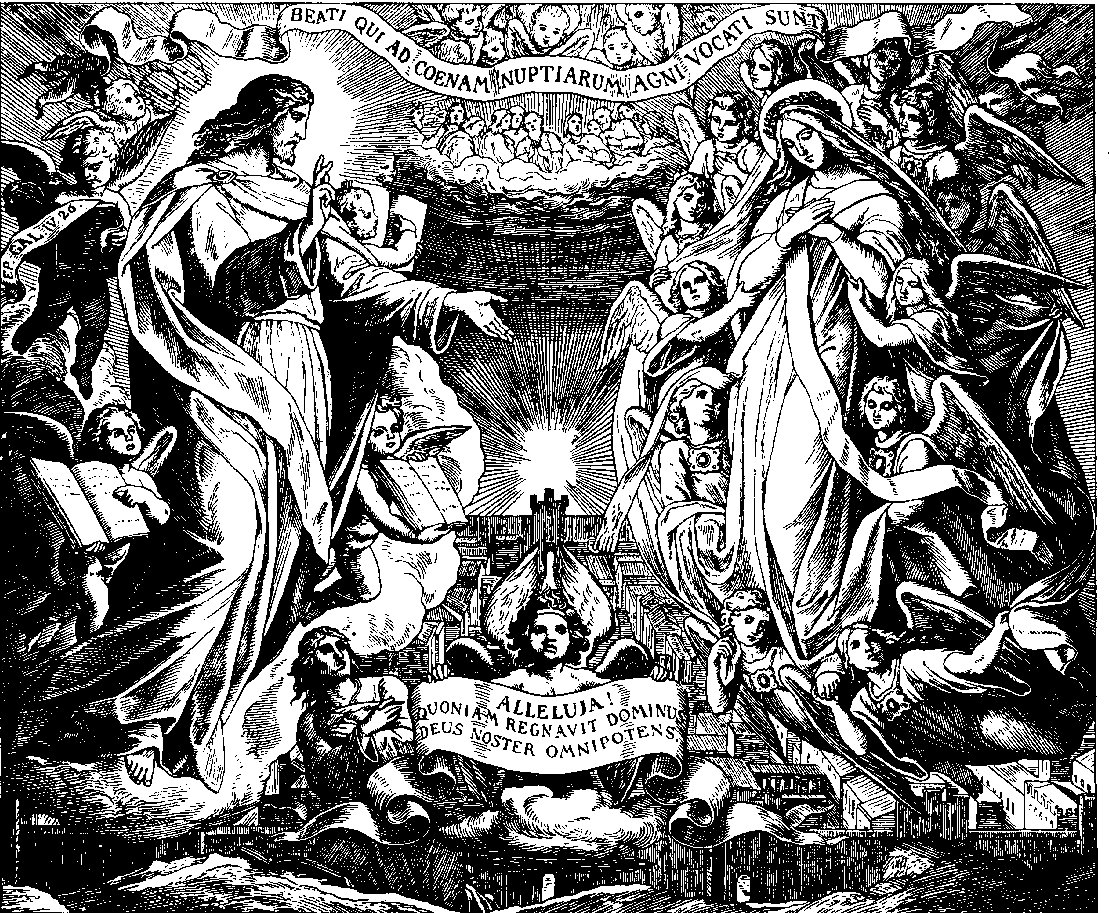 Houtsnede voor Die Bibel in Bildern, 1860 door Julius Schnorr von Carolsfeld