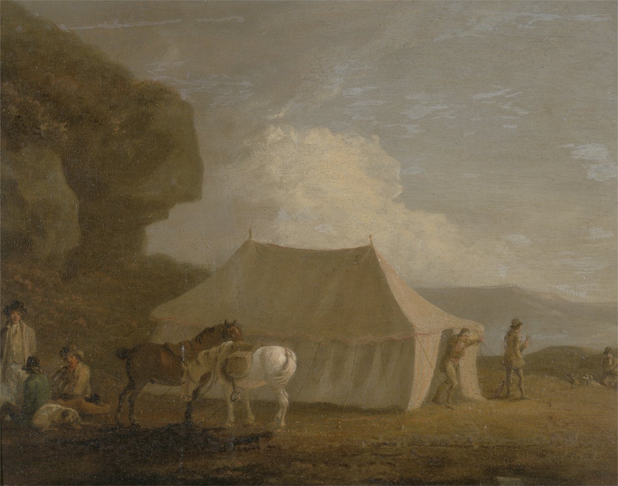 Het jachtgezelschap door Julius Caesar Ibbetson