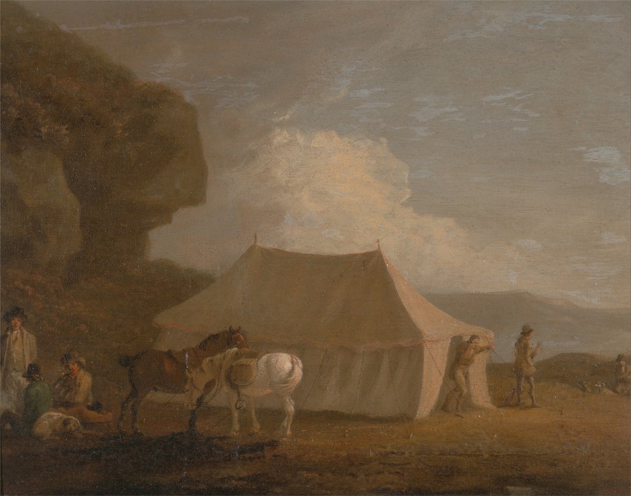 De schietpartij door Julius Caesar Ibbetson