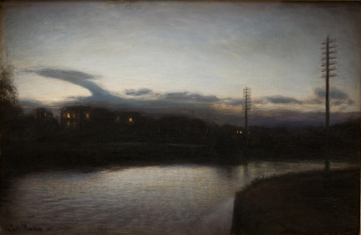 Avondlandschap door Julius Paulsen