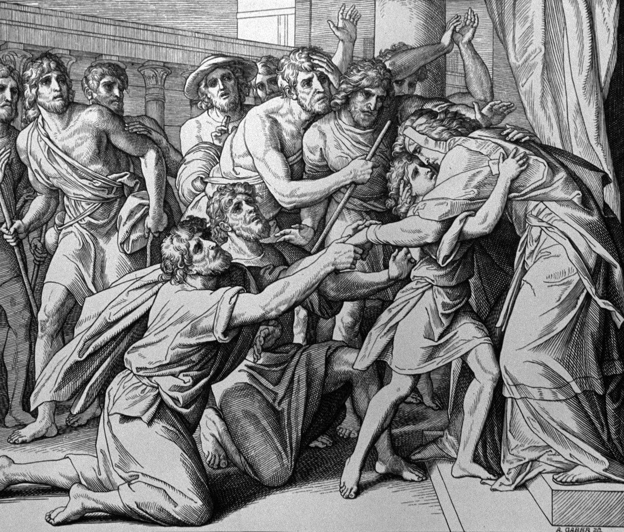 Jozef en zijn broers door Julius Schnorr von Carolsfeld