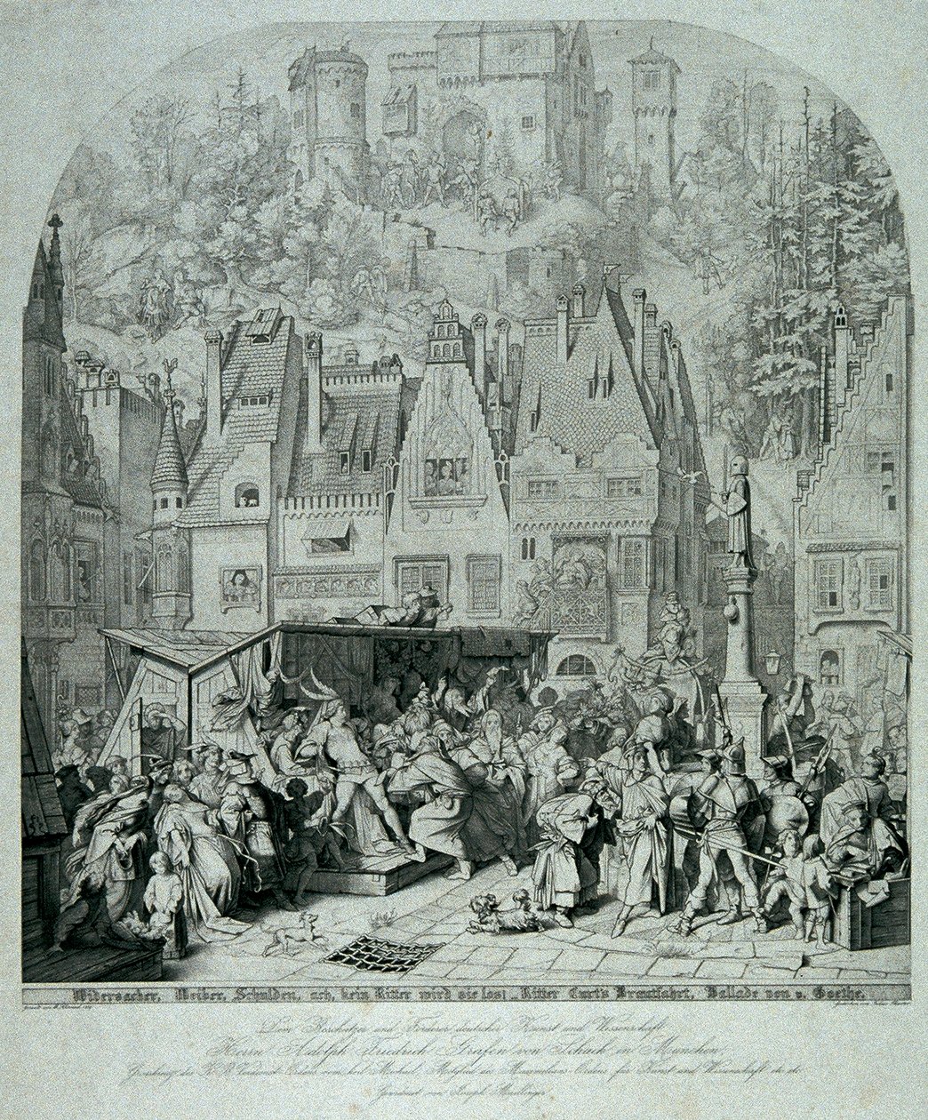 Ridder Curts bruidstocht door Julius Thaeter