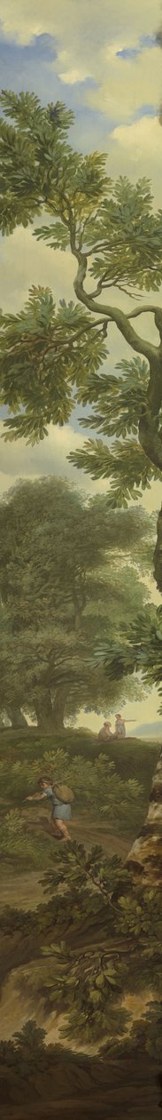 Arcadisch landschap met een reiziger door Jurriaan Andriessen