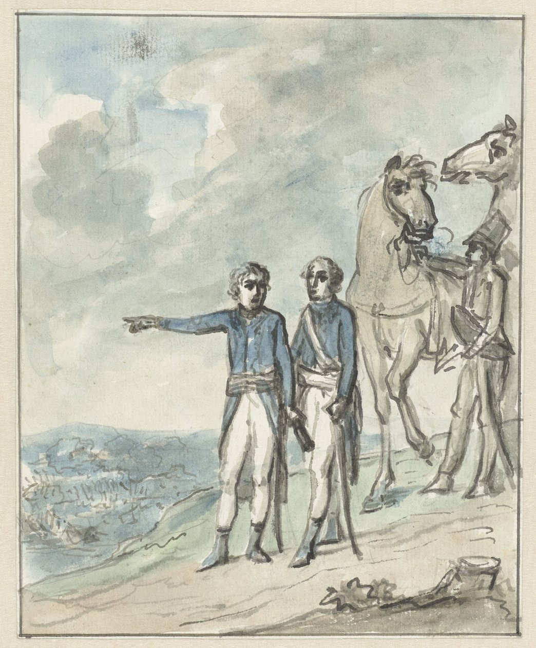 De generaals Napoleon en Berthier door Jurriaan Andriessen