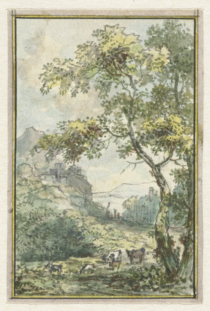 Landschap met vee door Jurriaan Andriessen