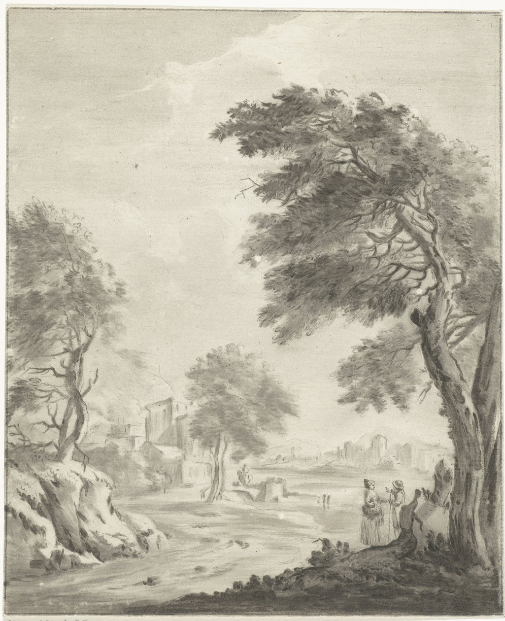 Landschap met weg door Jurriaan Cootwijck