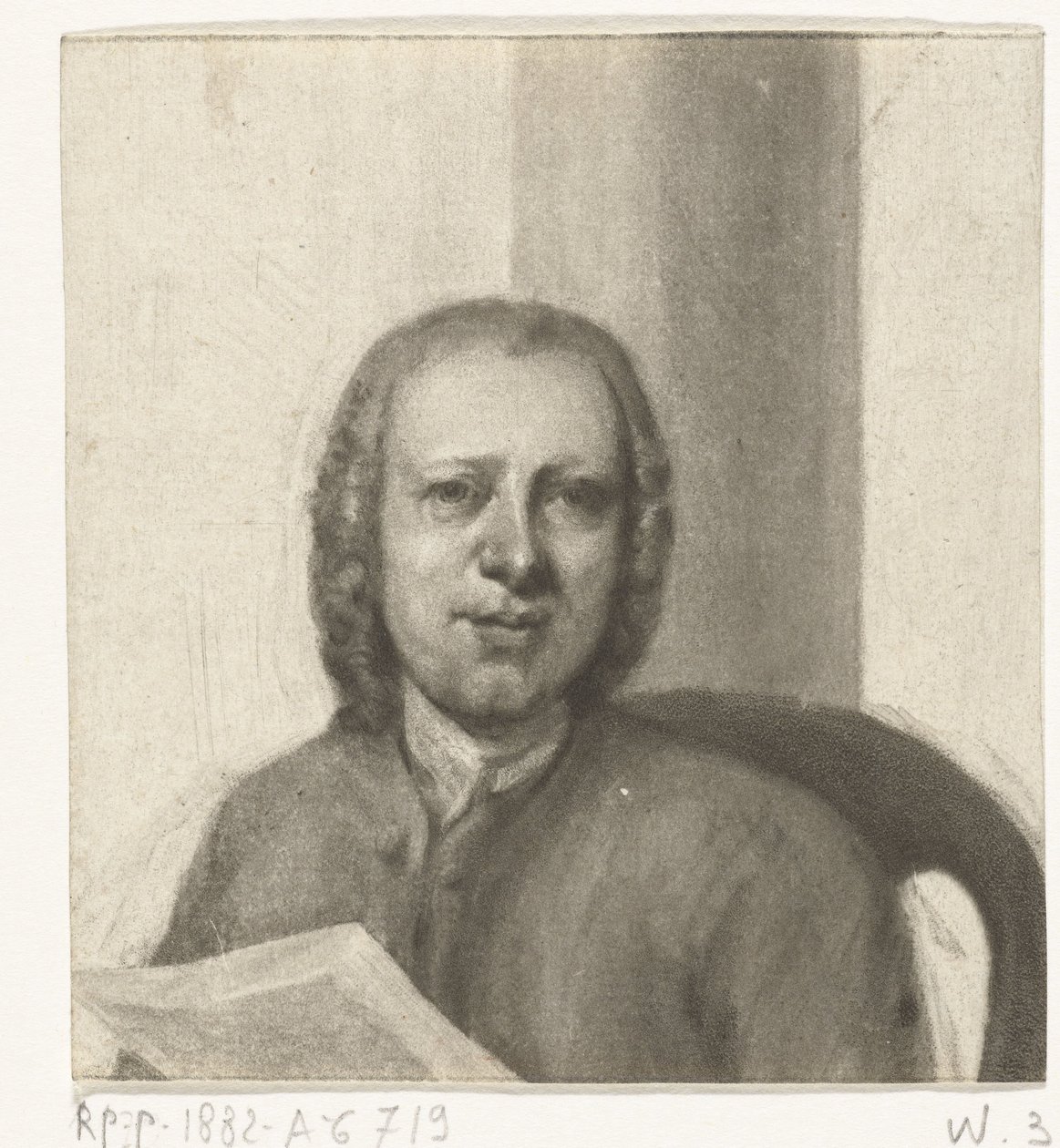 Portret van een onbekende man door Jurriaan Cootwijck