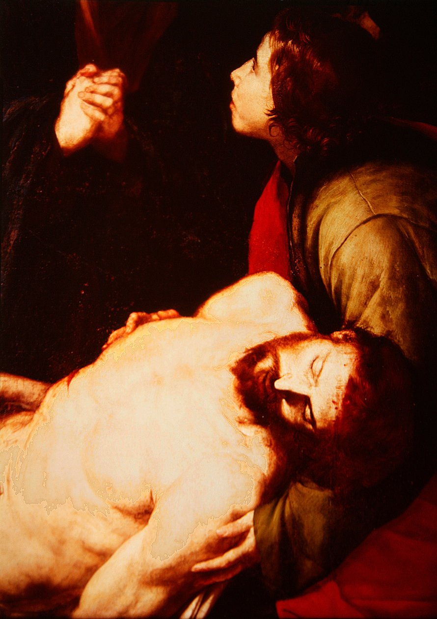 Detail van de Kruisafneming (detail) door Jusepe de Ribera