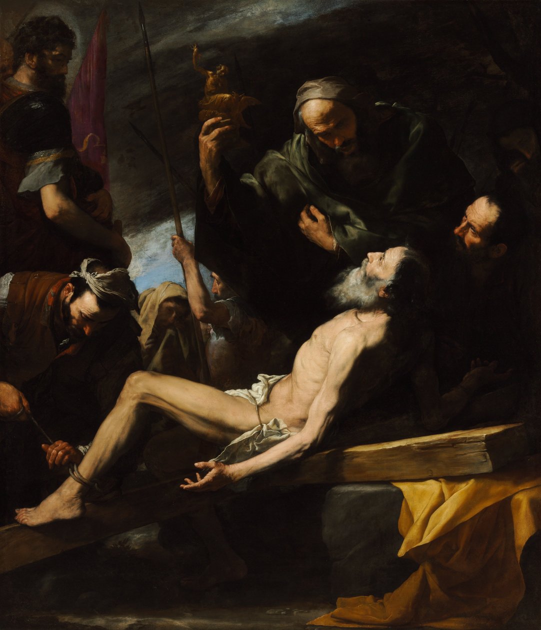 Martelaarschap van de heilige Andreas door Jusepe de Ribera