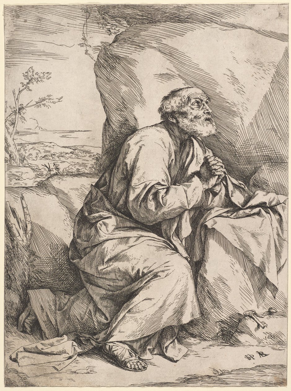 De boetedoening van Sint-Petrus door Jusepe de Ribera