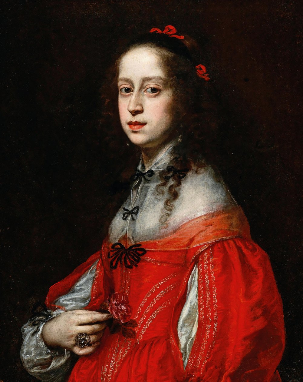 Portret van Maria Leopoldine von Habsburg-Tirol, Heilige Roomse Keizerin door Justus Sustermans