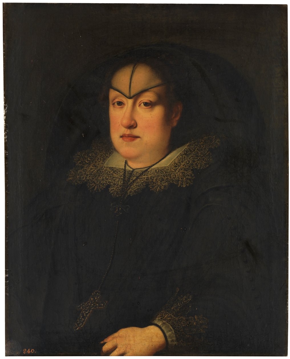 Spaans: María Magdalena de Austria-Estiria, gran duquesa de Toscana Portret van Maria Maddalena van Oostenrijk als weduwe door Justus Sustermans