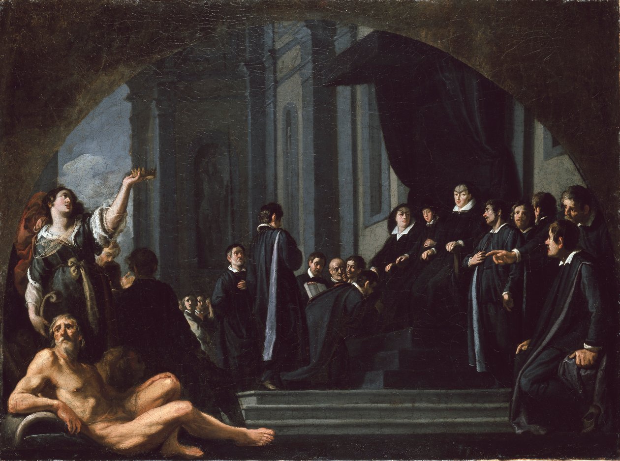 De Senatoren van Florence zweren Trouw aan Ferdinando II de