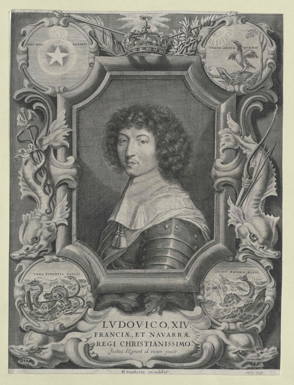 Koning van Frankrijk Lodewijk XIV door Justus van Egmont