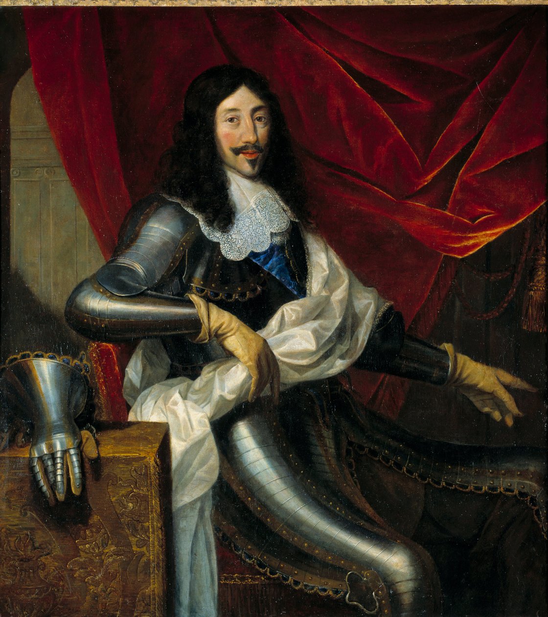 Portret van Lodewijk XIII (1601-1643), koning van Frankrijk door Justus van Egmont