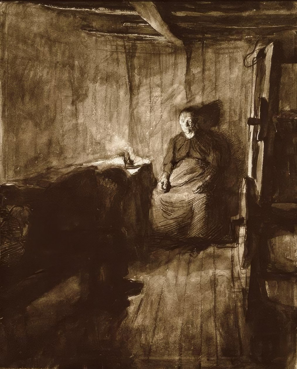 K.Kollwitz, Nood door Käthe Kollwitz