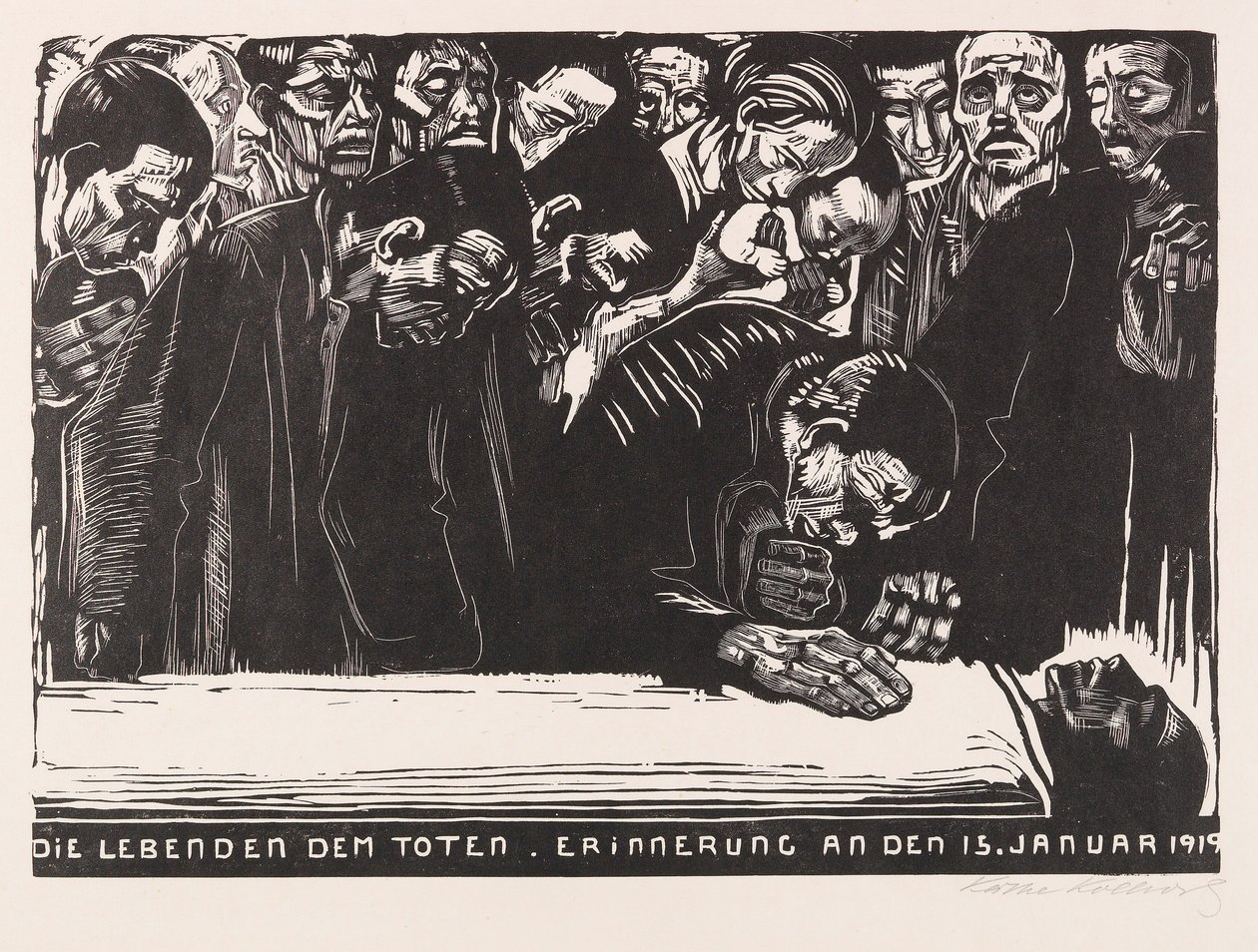 Herdenkingsblad voor Karl Liebknecht, 1920 door Käthe Kollwitz