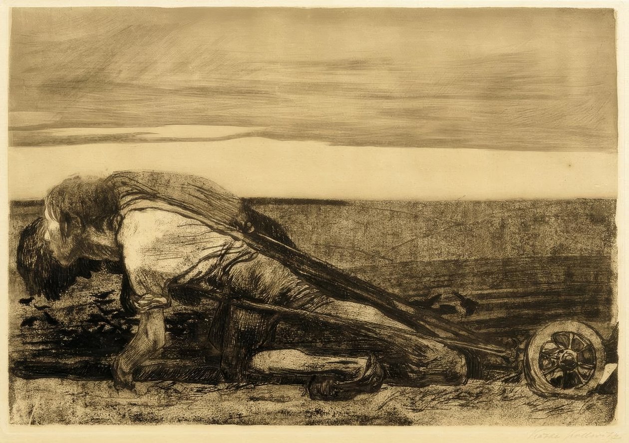 De ploegers door Käthe Kollwitz
