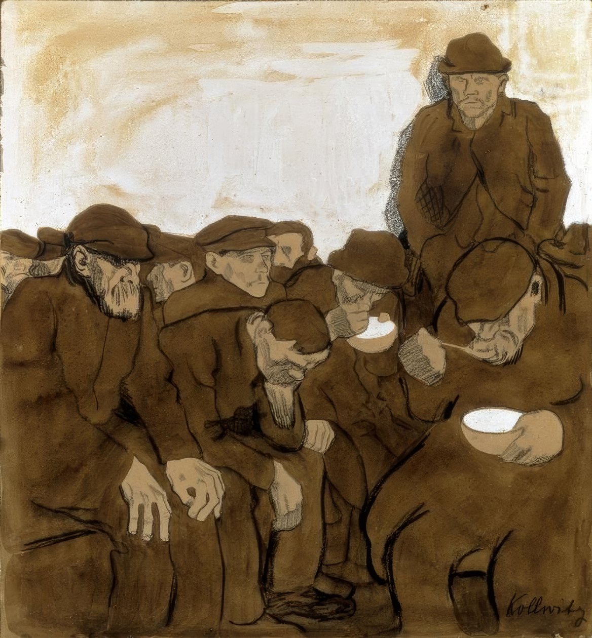 In de warmtezalen door Käthe Kollwitz