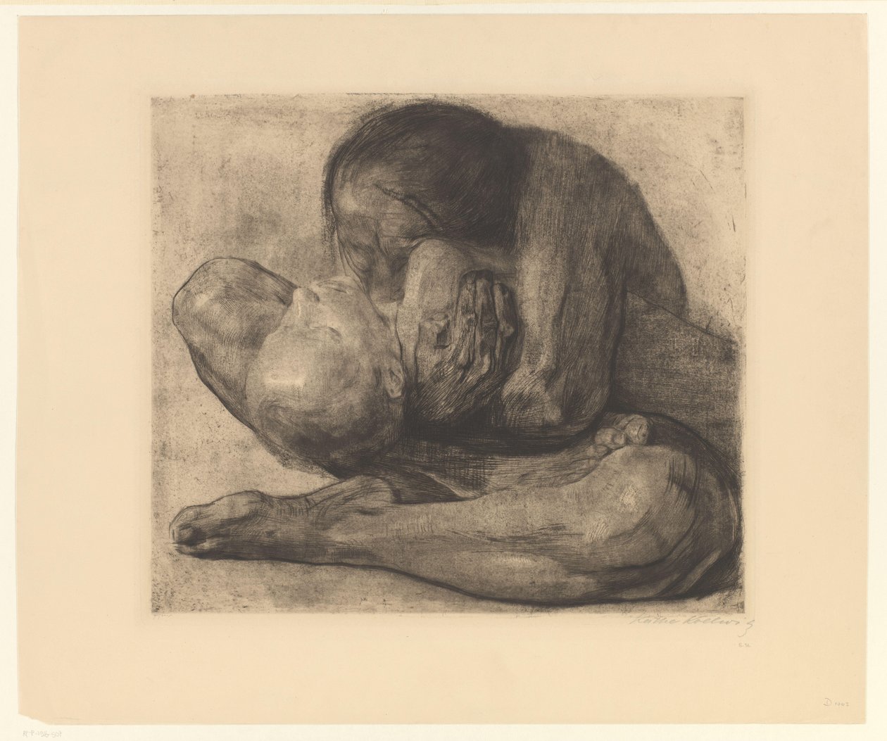 Moeder met dood kind door Käthe Kollwitz