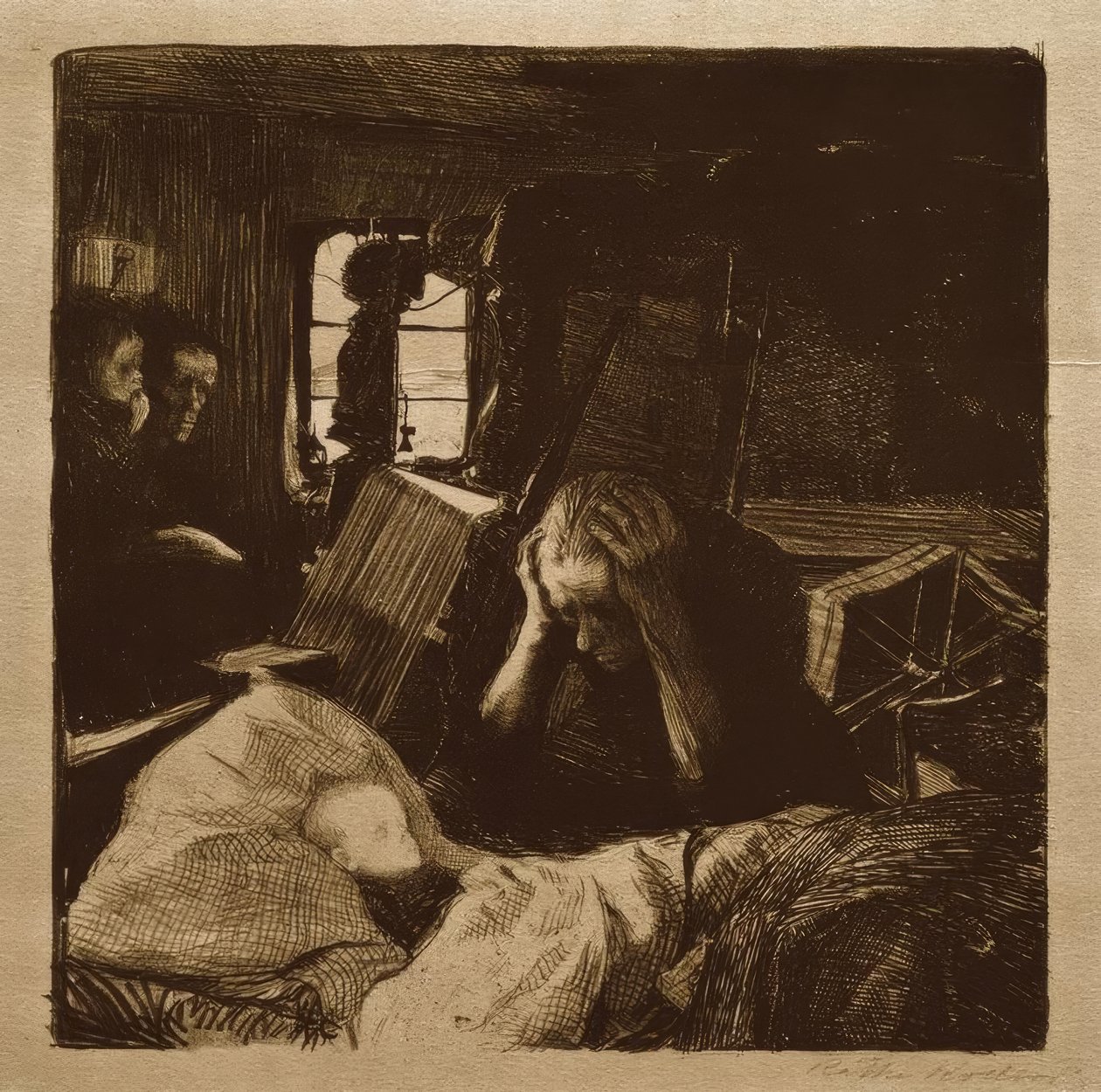 Nood door Käthe Kollwitz