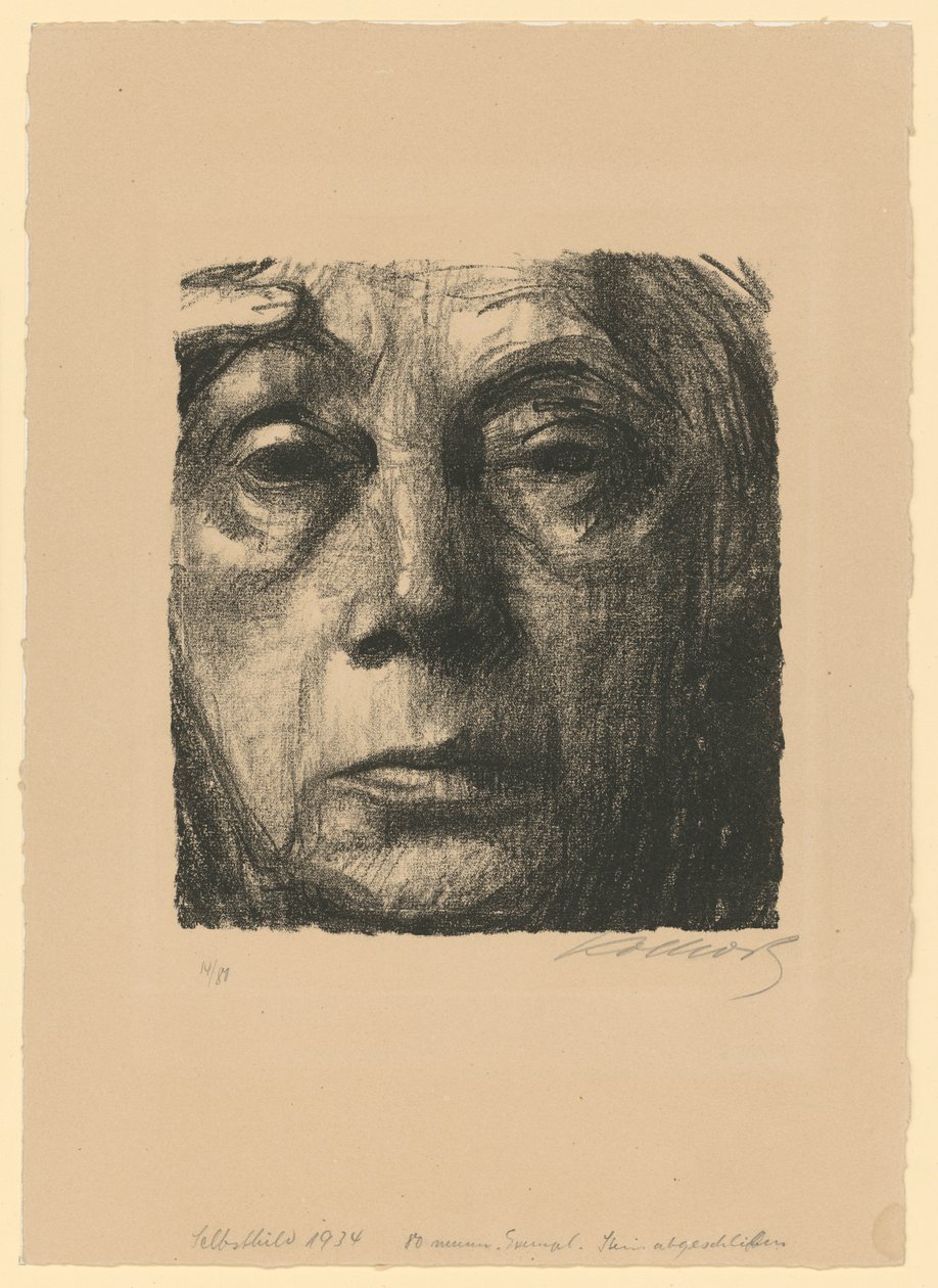 Zelfportret door Käthe Kollwitz